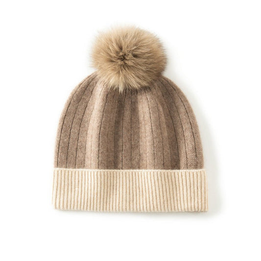 100% Cashmere Hat for Women, Luxury Real Cashmere hat for Winter Soft and Warm - slipintosoft