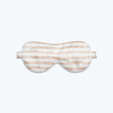 100% Silk Sleep Stripe Pattern Mask Blindfold with Elastic Strap for Women Eye Blinder for Travel/Sleeping/Shift Work