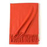 Women's Luxurious Cashmere Shawl and Wraps Large Soft Cashmere Scarf with Tassel - slipintosoft