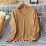 Boys and Girls Pure Cashmere Sweater Kids Long Sleeve Cashmere Pullover Multi Colors - slipintosoft