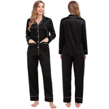 Silk Couple Pajamas Sets Luxurious Silk Matching Pajamas Home Wear for Men and Women - slipintosoft