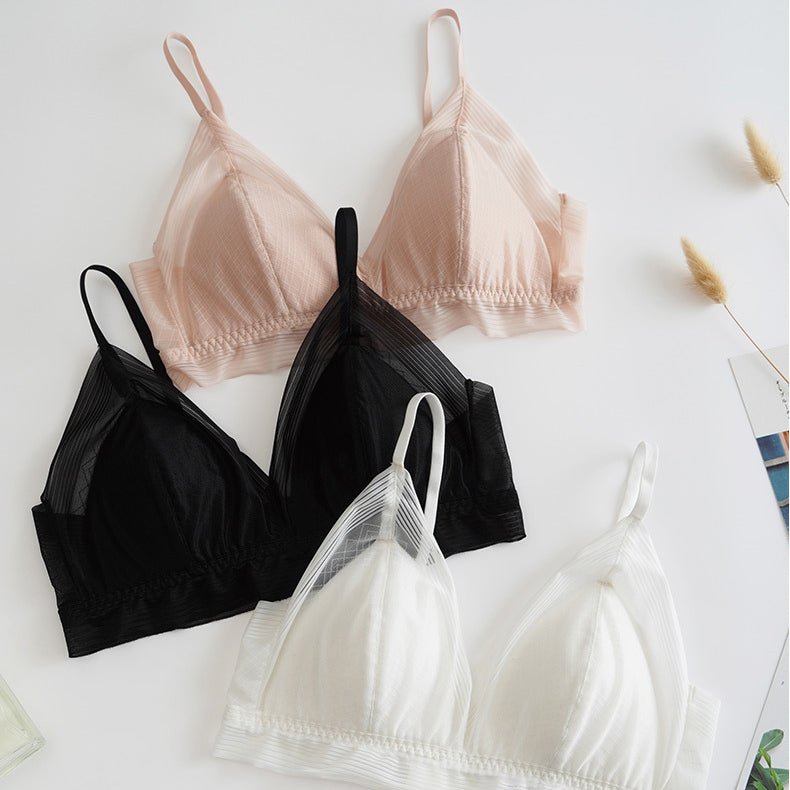 Elegant Wireless Silk Bralette - slipintosoft