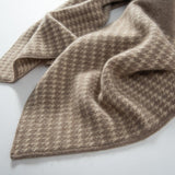 Houndstooth 100% Cashmere Shawls for Women Luxurious Long Cashmere Scarf Gifts Cashmere Scarf