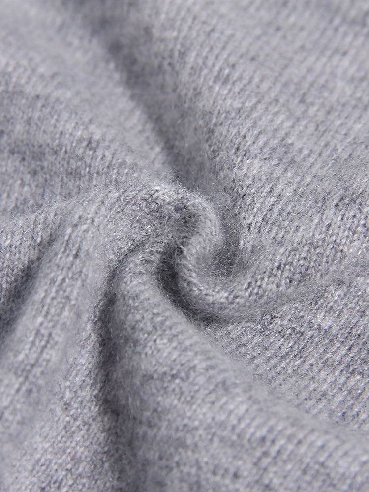 Kids Cashmere Cardigan Animal Embroidery Stripe Sleeve Cashmere Sweater