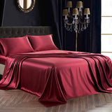 Luxury 100% di seta da letto di seta 22 momme set di biancheria da letto di seta pura