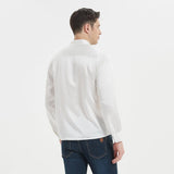 Silk Silk Silk Henley Shirts for Uomo Pure Sale Collar Top