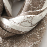 Sciarpa in cashmere Sciarpa da donna in cashmere jacquard con copricollo invernale in cashmere lungo