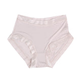 Mulberry silk boxer briefs for women breathable silk lace mid-waist briefs shorts - slipintosoft