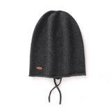 Pure Cashmere Beanie Hat with Drawstring Cashmere Double - Layered Ski Cap Head Warmer Cashmere Hats