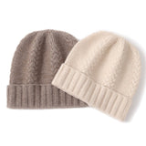 Pure Cashmere Cap for Fall Winter Cashmere Hat Solid Cashmere Knit Beanies Skull Cap Cashmere Hats