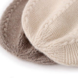 Pure Cashmere Cap for Fall Winter Cashmere Hat Solid Cashmere Knit Beanies Skull Cap Cashmere Hats