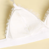 Sexy Lace Silk Triangle Bra - slipintosoft