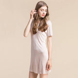 Nightdress Silk Nightdress a maniche corta Silk Knit Nighthown