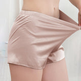 Leggings Shorts Shorts per donne pantaloni di sicurezza ad angolo piatto in seta