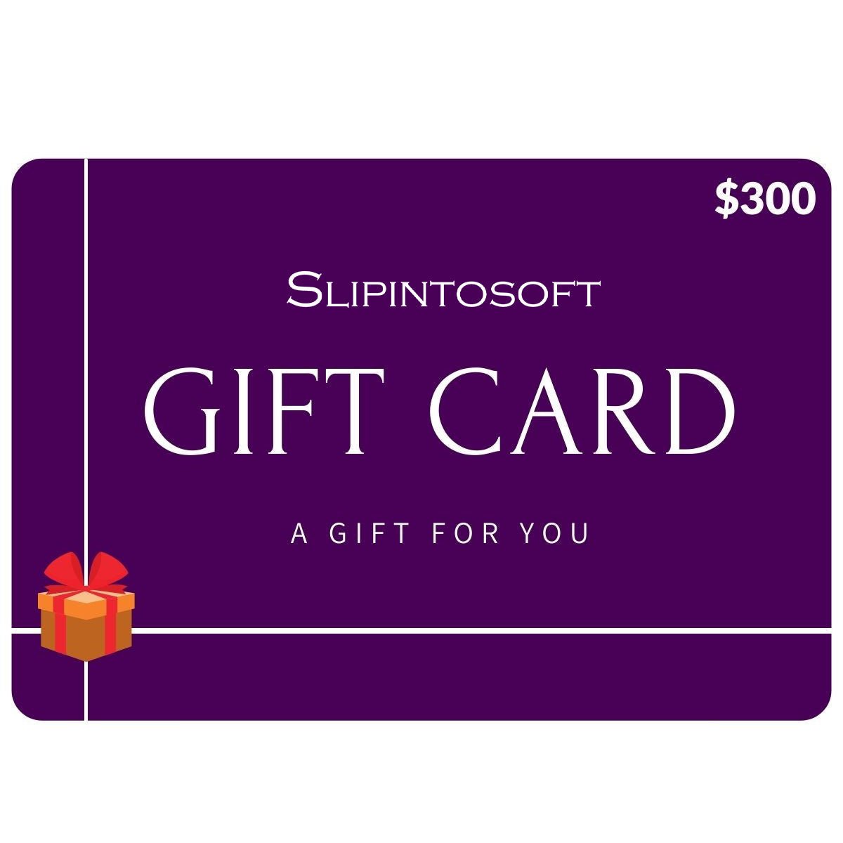 Slipintosoft eGift Card $50-$500 - slipintosoft