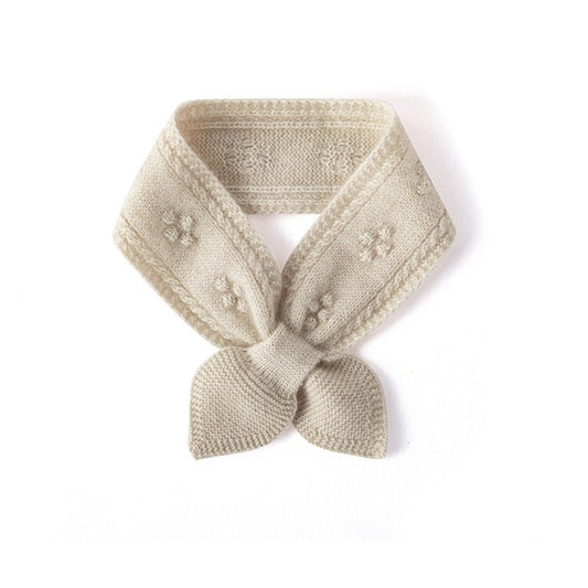 Small Cashmere Scarf for Women Crochet Cashmere Knitted Neckerchief Fall Winter - slipintosoft