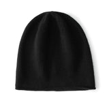 Solid Cashmere Hats for Adults Soft Knitted Cashmere Beanie Fall Winter - slipintosoft