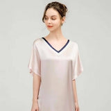 Women Mulberry Loose Silk Nightgown Best Silk Dressing Gown Quality Silk Slip Nightdress - slipintosoft