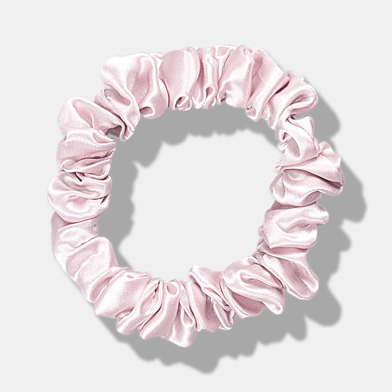 Confezione da 5 elastici per capelli in seta con fiori di medie dimensioni