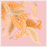 25''x25'' Mulberry Silk Chic Floral Square Silk Scarf 100% Pure Silk Scarf -  slipintosoft