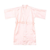 Girls Silk Robe Kids Classic Kimono Robe Toddler Silk Bathrobe Luxury Home Wear - slipintosoft