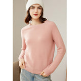Women's 100% Superfine Cashmere Crewneck Sweater - slipintosoft